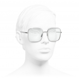 Chanel - Square Sunglasses - Dark Silver - Chanel Eyewear