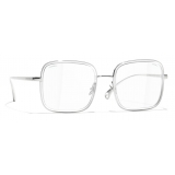 Chanel - Square Sunglasses - Silver - Chanel Eyewear