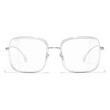 Chanel - Square Sunglasses - Silver - Chanel Eyewear