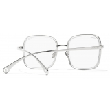 Chanel - Square Sunglasses - Silver - Chanel Eyewear