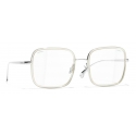 Chanel - Occhiali da Sole Quadrati - Argento - Chanel Eyewear