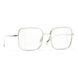 Chanel - Occhiali da Sole Quadrati - Argento - Chanel Eyewear