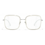 Chanel - Occhiali da Sole Quadrati - Argento - Chanel Eyewear