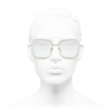 Chanel - Occhiali da Sole Quadrati - Argento - Chanel Eyewear