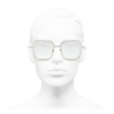 Chanel - Square Sunglasses - Silver - Chanel Eyewear