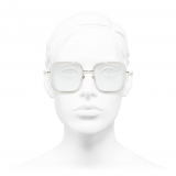 Chanel - Occhiali da Sole Quadrati - Oro - Chanel Eyewear