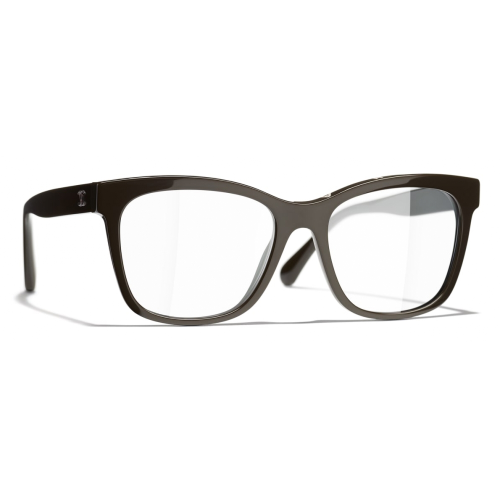 Chanel - Square Eyeglasses - Brown - Chanel Eyewear - Avvenice