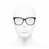 Chanel - Occhiali da Vista Quadrati - Marrone - Chanel Eyewear