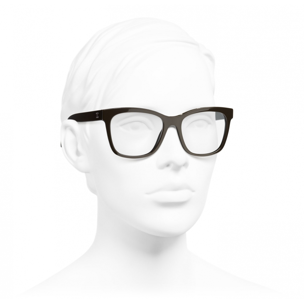 CHANEL CH 2837405 Women Brown Optical Frame Acetate Square Full Rim  Eyeglasses