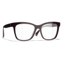 Chanel - Square Eyeglasses - Burgundy - Chanel Eyewear