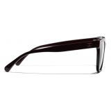 Chanel - Occhiali da Vista Quadrati - Borgogna - Chanel Eyewear