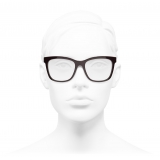 Chanel - Occhiali da Vista Quadrati - Borgogna - Chanel Eyewear