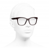 Chanel - Square Eyeglasses - Burgundy - Chanel Eyewear