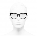 Chanel - Occhiali da Vista Quadrati - Nero - Chanel Eyewear