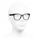 Chanel - Occhiali da Vista Quadrati - Nero - Chanel Eyewear