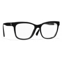 Chanel - Occhiali da Vista Quadrati - Nero - Chanel Eyewear