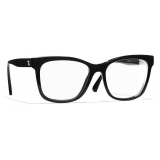 Chanel - Occhiali da Vista Quadrati - Nero - Chanel Eyewear