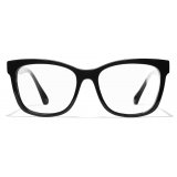 Chanel - Occhiali da Vista Quadrati - Nero - Chanel Eyewear