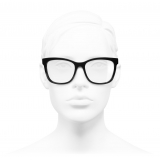 Chanel - Occhiali da Vista Quadrati - Nero - Chanel Eyewear