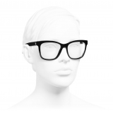 Chanel - Occhiali da Vista Quadrati - Nero - Chanel Eyewear