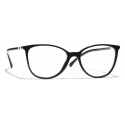 Chanel - Occhiali da Vista Quadrati - Bianco Nero - Chanel Eyewear