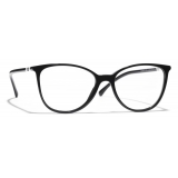 Chanel - Occhiali da Vista Quadrati - Bianco Nero - Chanel Eyewear