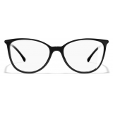 Chanel - Occhiali da Vista Quadrati - Bianco Nero - Chanel Eyewear