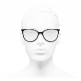 Chanel - Occhiali da Vista Quadrati - Bianco Nero - Chanel Eyewear