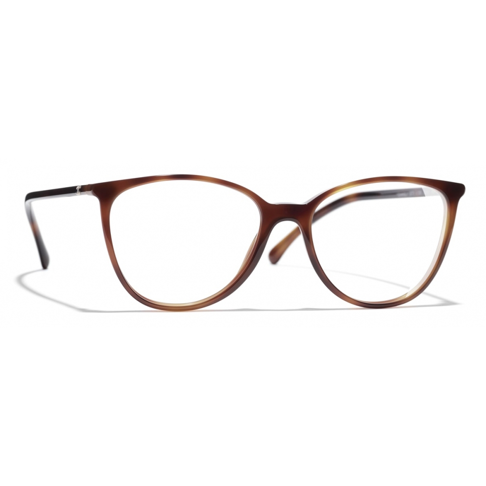 Chanel - Cat-Eye Eyeglasses - Brown - Chanel Eyewear - Avvenice