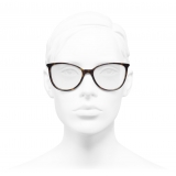 Chanel - Occhiali da Vista Quadrati - Tartaruga Scuro - Chanel Eyewear