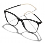 Chanel - Occhiali da Vista Quadrati - Nero Beige - Chanel Eyewear