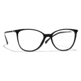 Chanel - Occhiali da Vista Quadrati - Nero - Chanel Eyewear