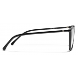 Chanel - Occhiali da Vista Quadrati - Nero - Chanel Eyewear