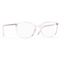 Chanel - Occhiali da Vista Rotondi - Rosa Chiaro - Chanel Eyewear