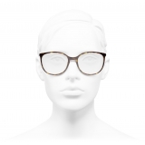 Chanel - Round Eyeglasses - Dark Tortoise Beige - Chanel Eyewear
