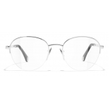 Chanel - Occhiali da Vista Rotondi - Argento - Chanel Eyewear