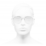 Chanel - Round Eyeglasses - Silver - Chanel Eyewear