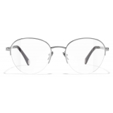 Chanel - Round Eyeglasses - Dark Silver - Chanel Eyewear