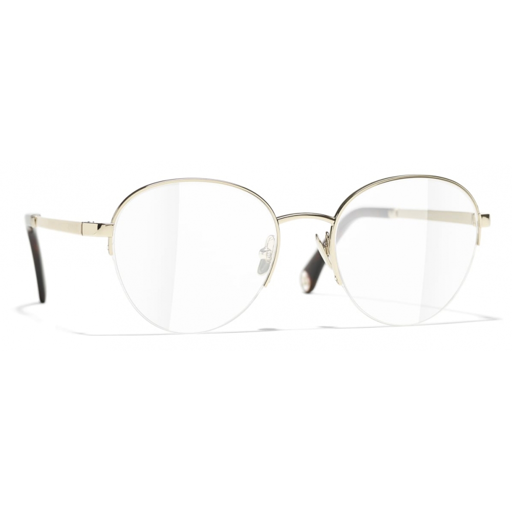 Chanel - Round Eyeglasses - Black - Chanel Eyewear - Avvenice