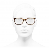 Chanel - Rectangular Eyeglasses - Tortoise - Chanel Eyewear
