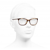 Chanel - Occhiali da Vista Rettangolari - Tartaruga - Chanel Eyewear