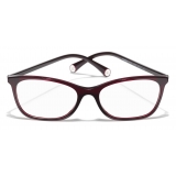 Chanel - Rectangular Eyeglasses - Dark Red - Chanel Eyewear