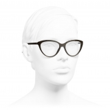 Chanel - Occhiali da Vista Cat-Eye - Marrone - Chanel Eyewear