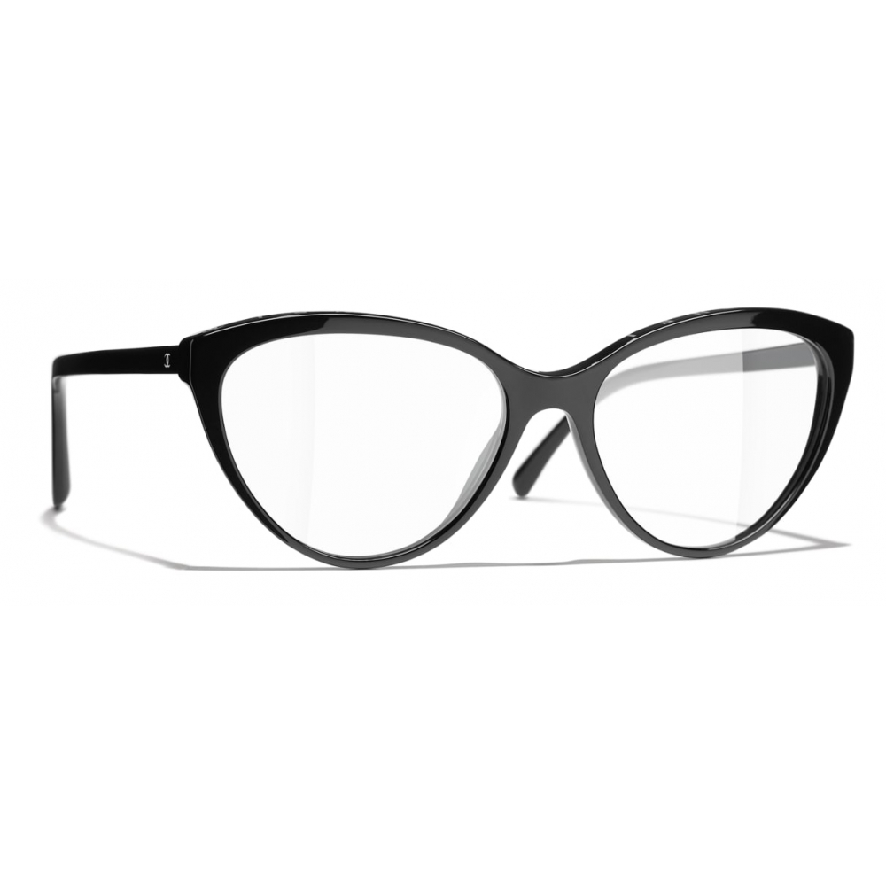 Chanel - Cat Eye Eyeglasses - Black - Chanel Eyewear - Avvenice