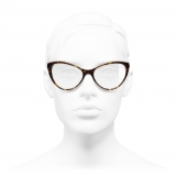 Chanel - Cat Eye Eyeglasses - Dark Tortoise Beige - Chanel Eyewear