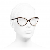 Chanel - Cat Eye Eyeglasses - Dark Tortoise Beige - Chanel Eyewear