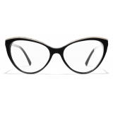 Chanel - Cat Eye Eyeglasses - Black Beige - Chanel Eyewear