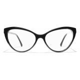 Chanel - Cat Eye Eyeglasses - Black - Chanel Eyewear