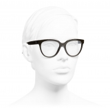 Chanel - Occhiali da Vista a Farfalla - Marrone - Chanel Eyewear