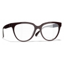 Chanel - Butterfly Eyeglasses - Burgundy - Chanel Eyewear